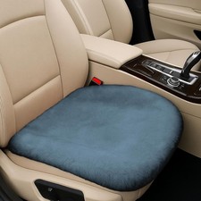 Soft Faux Fur Car Seat Cover Grey Sheepskin Style Cushion - Breat Color Grey