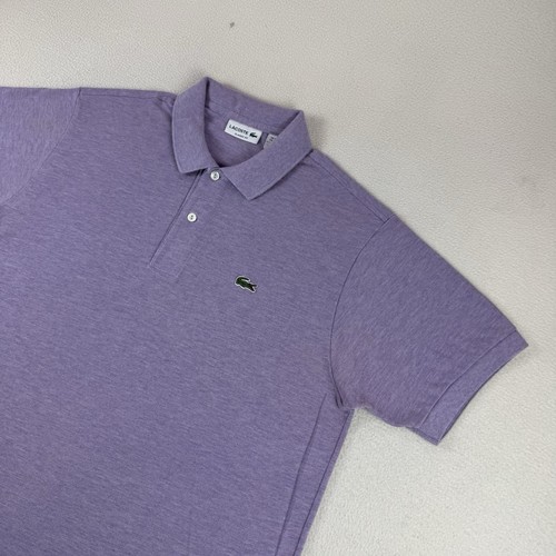 Lacoste Polo Shirt Men’s Size 6/XL Light Purple Knit 100% Cotton Pique Casual - Picture 2 of 11