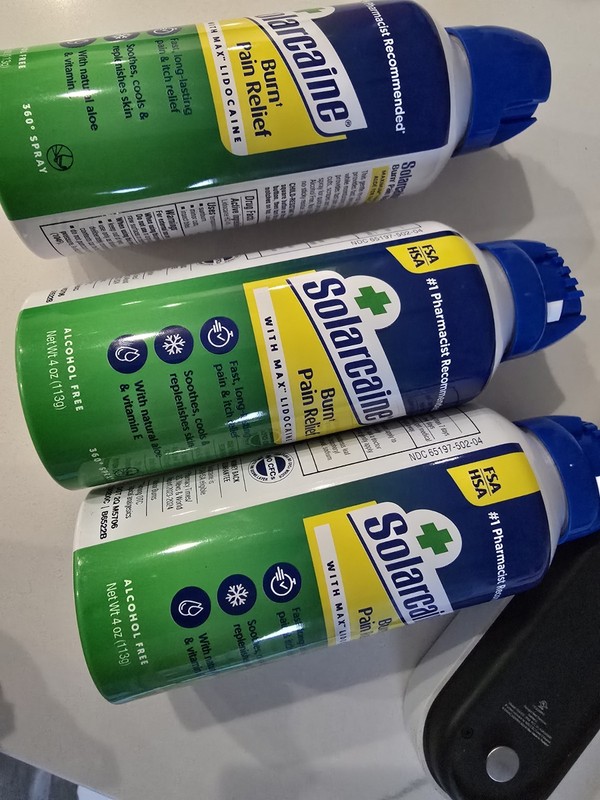 3x Solarcaine Burn Relief SPRAY Cool Aloe 4 oz 