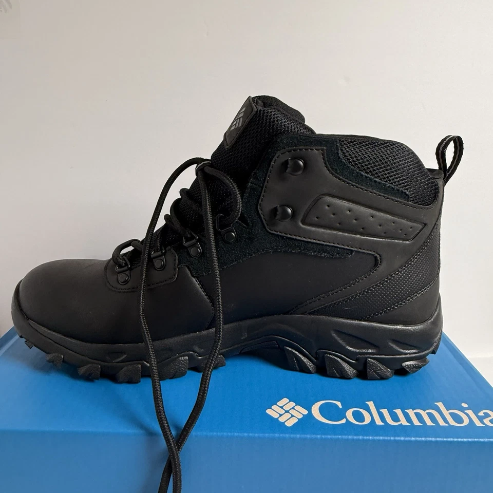 Columbia Botas Hombre 13 W Negras Newton Ridge Plus II Nuevas en Caja Anchas Impermeables Foto 4 de 4