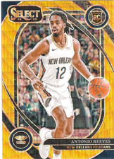 ANTONIO REEVES 2024-25 Panini Select Gold Wave RC Prizm (09/10) Pelicans #271