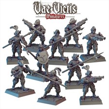 28mm Vae Victis River Patrol Warband for Mordheim, D D, Miniature Wargaming