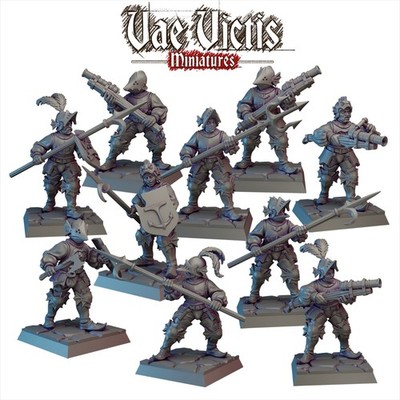 Vae Victis 28mm River Patrol Warband for Mordheim, D&D,  Miniature Wargaming
