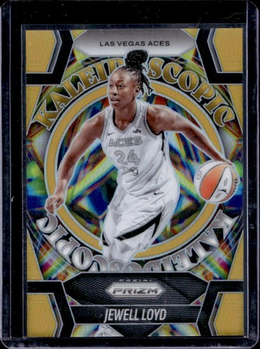 2025 Panini WNBA Prizm Jewell Loyd Kaleidoscopic Gold #/10 Aces