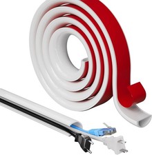 39  -197'' Cord Hider for Wall Mounted TV Adhesive One-Cord Cable Hider for Wall