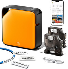 Heat Shrink Wire Label Maker, Industrial Label Printer Bluetooth & Portable