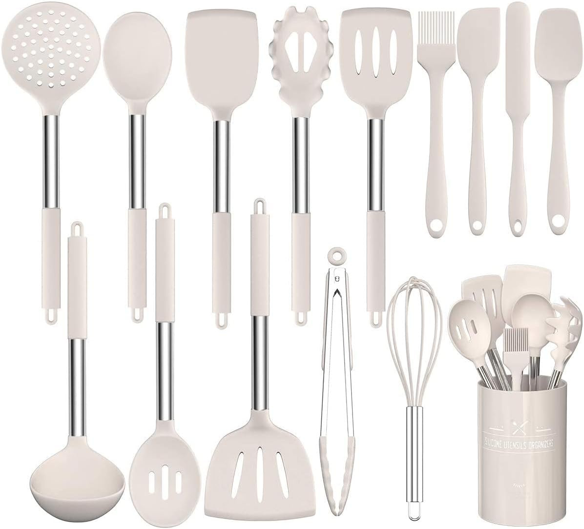 Set Cucina 15 Utensili Silicone | Proteggi Pentole e Cucina Sano