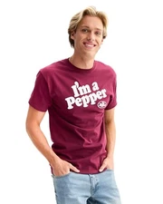 Dr. Pepper T-Shirt Men's I'm A Pepper Novelty Graphic Print Tee