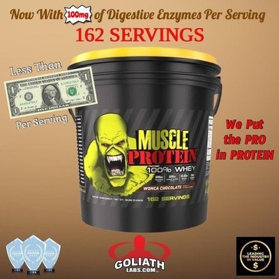 Colossal Labs Whey Protein Powder 12lb 162 Servings