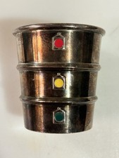Gorham Sterling Silver Stoplight Jigger Traffic Light Barware-Mid Century