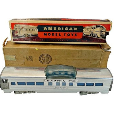 American Model Toys AMT Santa Fe Buena Vista Dome Car Vintage 1950 IOB O-Gauge