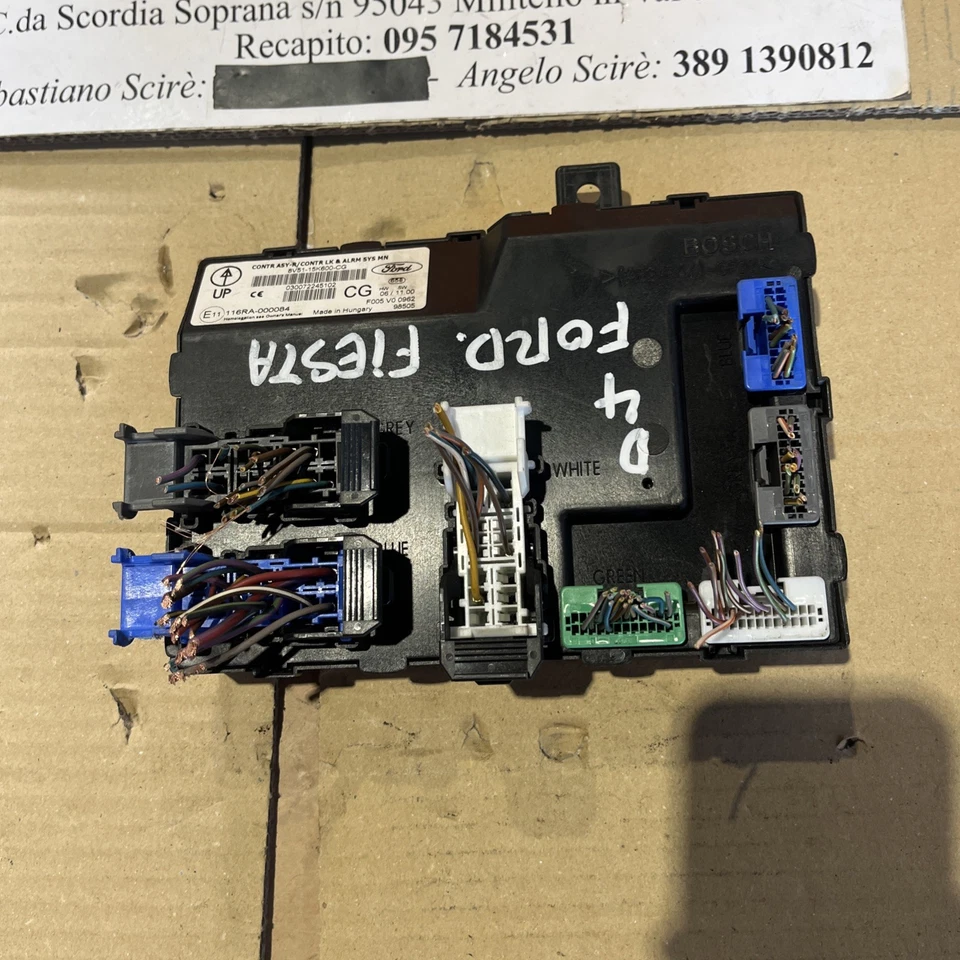 CENTRALINA COMFORT PER FORD Fiesta 6° Serie AV1T-15K600-GH M1JE benzina 998 (08 - Immagine 3 di 4