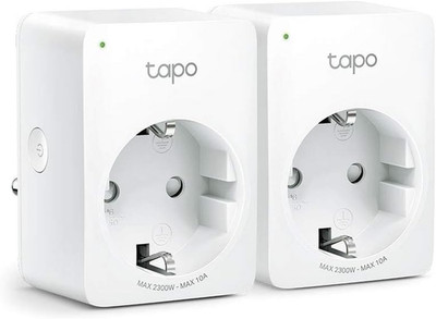 Tapo WLAN Smart Steckdose Tapo P100(2-Pack), Smart Home Steckdose Kompatibel Mit