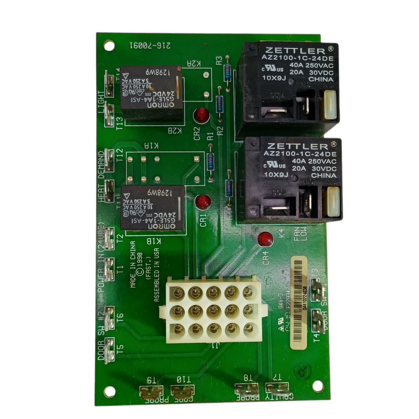 Garland 250-70091 Relay Board 216-70091-03 for MCOE5L MCOE5LDSMD MCD Oven