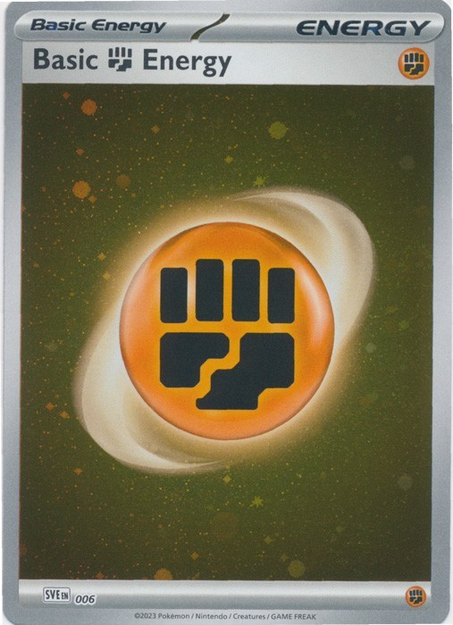 Basic Fighting Energy (Cosmos Holo) SVE: Scarlet & Violet Energies SVE 006 LP