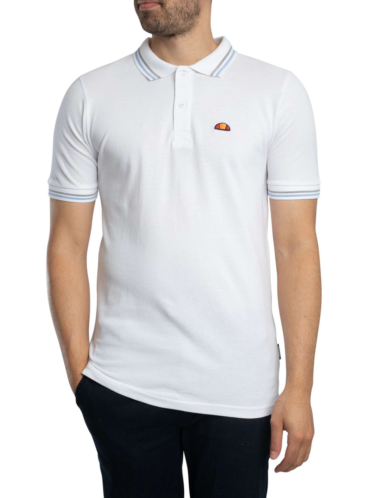 Мужская рубашка поло Ellesse Rooks белая 4390₽
