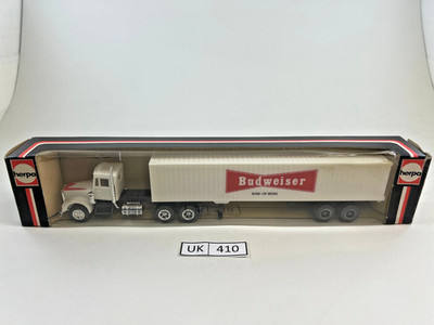 Herpa 850223 US Truck Budweiser H0 Maßstab 1:87 Präzisionsmodell Made in Germany