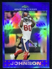 2007 Topps Chrome BLUE REFRACTOR #TC24 Andre Johnson HOF Houston Texans