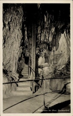 Postcard Baar canton of Zug, hell caves, stalactite caves, magic castle - 4976925