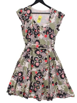 Nomads A-Line Midi Dress UK12 in Multi
