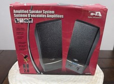 Cyber Acoustics CA-2014 Computer Speakers, Full Stereo Sound, Convenient TESTED