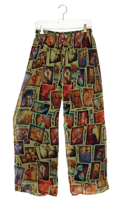 Alibaba-Harems Aladin Hose Polyester bunt indische Motive weites Bein Indien