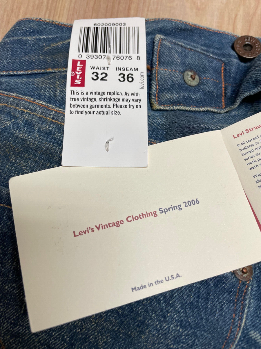 Levi's Vintage Clothing LVC Vault Piece 1915 201 Jean # 282