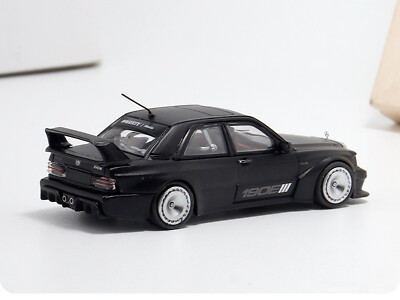 BSC 1/64 Scale Mercedes-Benz 190E EVO W201 Black Diecast Car Model