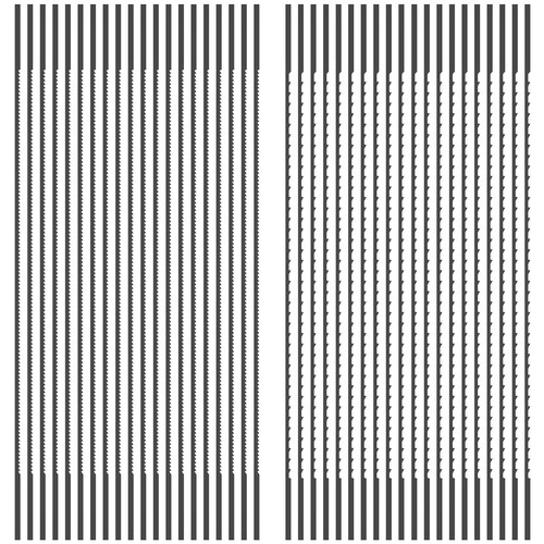 40Pcs Plain End Scroll Saw Blade Set 5inch High Carbon Steel Scroll Saw Blades ✺