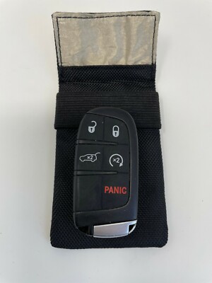 FnJ Faraday Bag for Car Key FOB Signal Blocking Fits Lockboxes Purse Size 4x2.5''