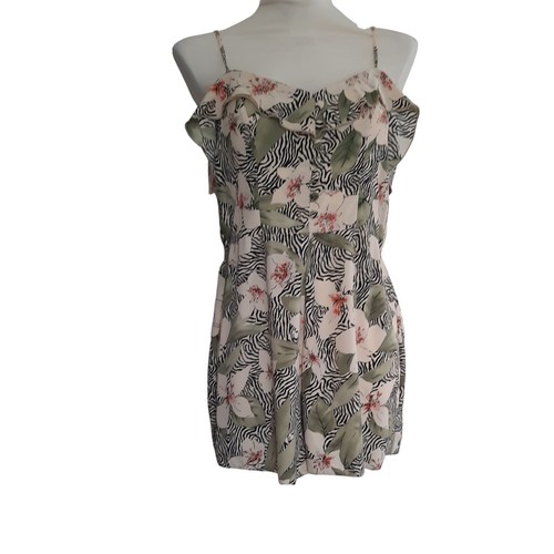 Girls Summer Floral Playsuit exTopshop Teens Sleeveless Juniors Short size 4 6 8 - Picture 18 of 18