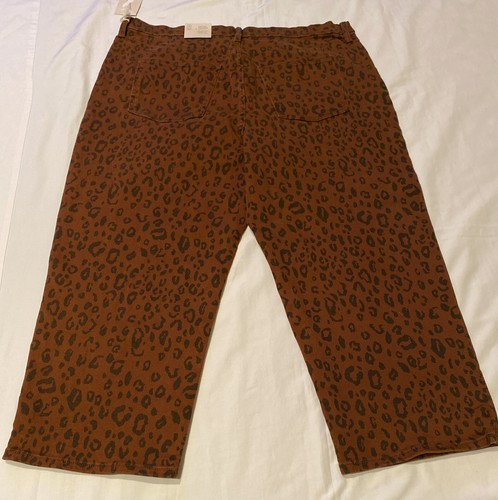 Universal Thread Women’s NWT Leopard Vintage Stretch Pants size 18 Short - Picture 4 of 6