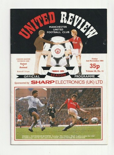 Manchester United 1984/85 Season Home League Programmes select from menu - Picture 4 of 14