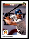1990 Upper Deck #72 Juan Gonzalez Rookie RC