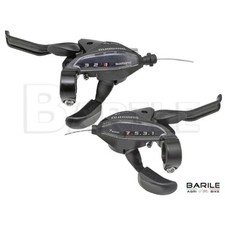 Coppia Comandi Cambio + Leve Freno 3 x 7 SHIMANO ST - EF 510 Bici MTB City Bike