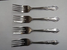 Wm Rogers & Sons/International Stainless Flatware Verona 4 Salad Forks 6 1/2"