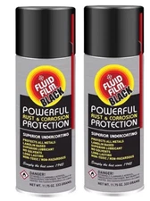 2 PACK!! Fluid Film Black AS11B Undercoating Protection Rust Inhibitor Spray Can