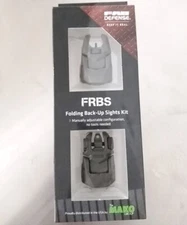 FAB DEFENSE FRBS FRONT REAR FLIP-UP SIGHTS SET FBS RBS 1913 PICATINNY OD GREEN