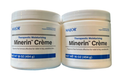 Major Minerin CREME (for Sensitive Skin) Fragrance Free 1lb ( 2 pack ) /