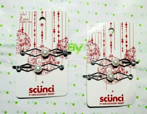 Brides And Hairpins Silver Plated Emrata Set of Two Pins  display picture 3