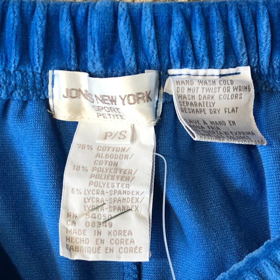 Vintage Jones New York Sport Women's P/P  Velour Tracksuit Hoodie Pants Blue - Image 3 of 4