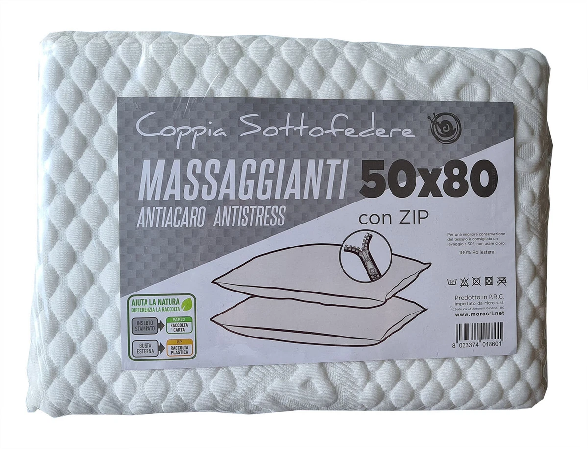 Utopia Bedding - Federe Set Di 2-40 x 80 Cm - Copricuscino In Poliestere - Morbida Spazzolata Microfibra Federe Con Chiusura A Busta - Bianco