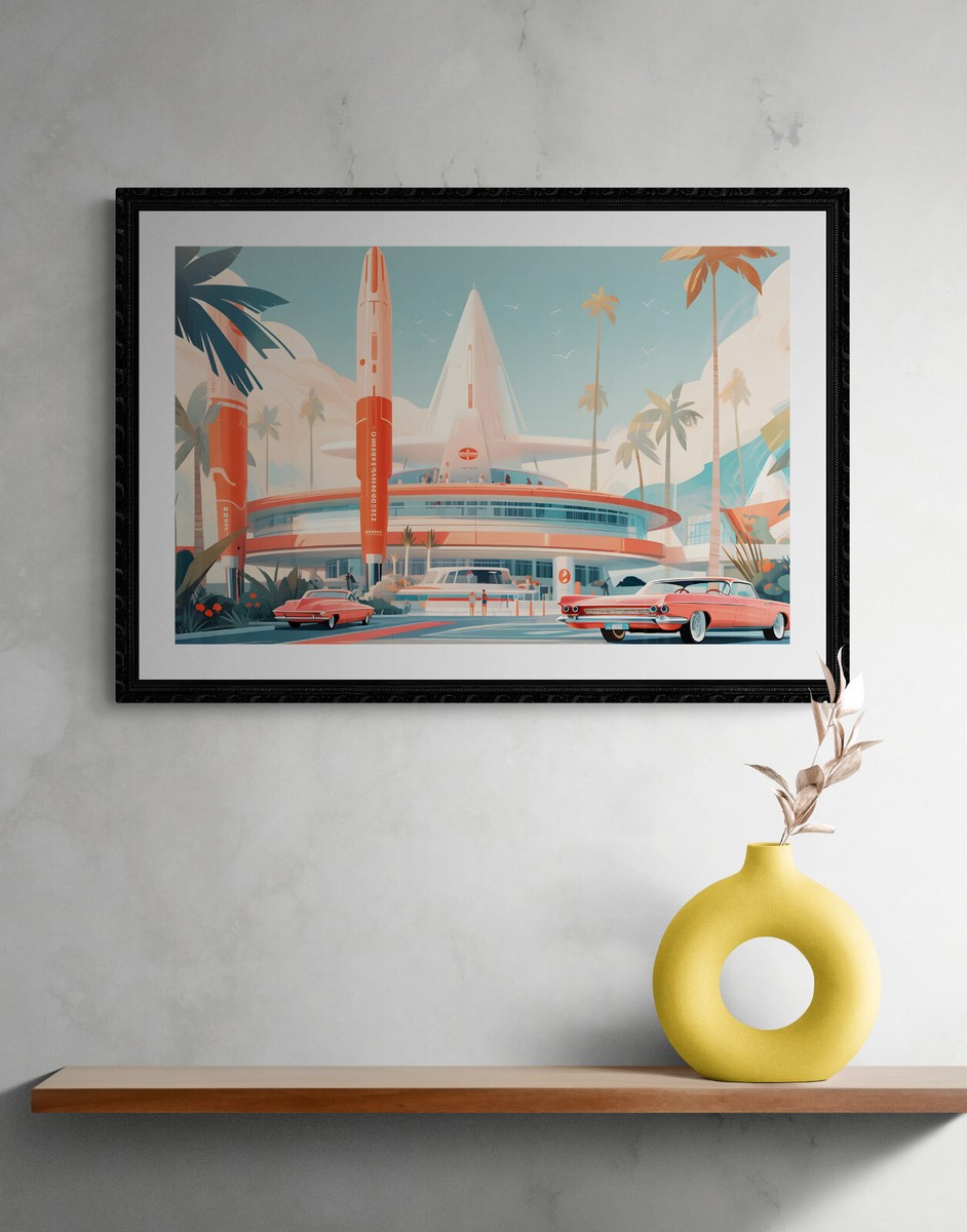 アート・デザイン・音楽 ALTA MODA  1960s 1960s Mid Century Modern Atomic Age Art Print cx1 | eBay