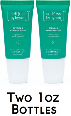 Selfless by Hyram - Retinol & Rainbow Algae - 2 Pack of 1 oz. Bottles