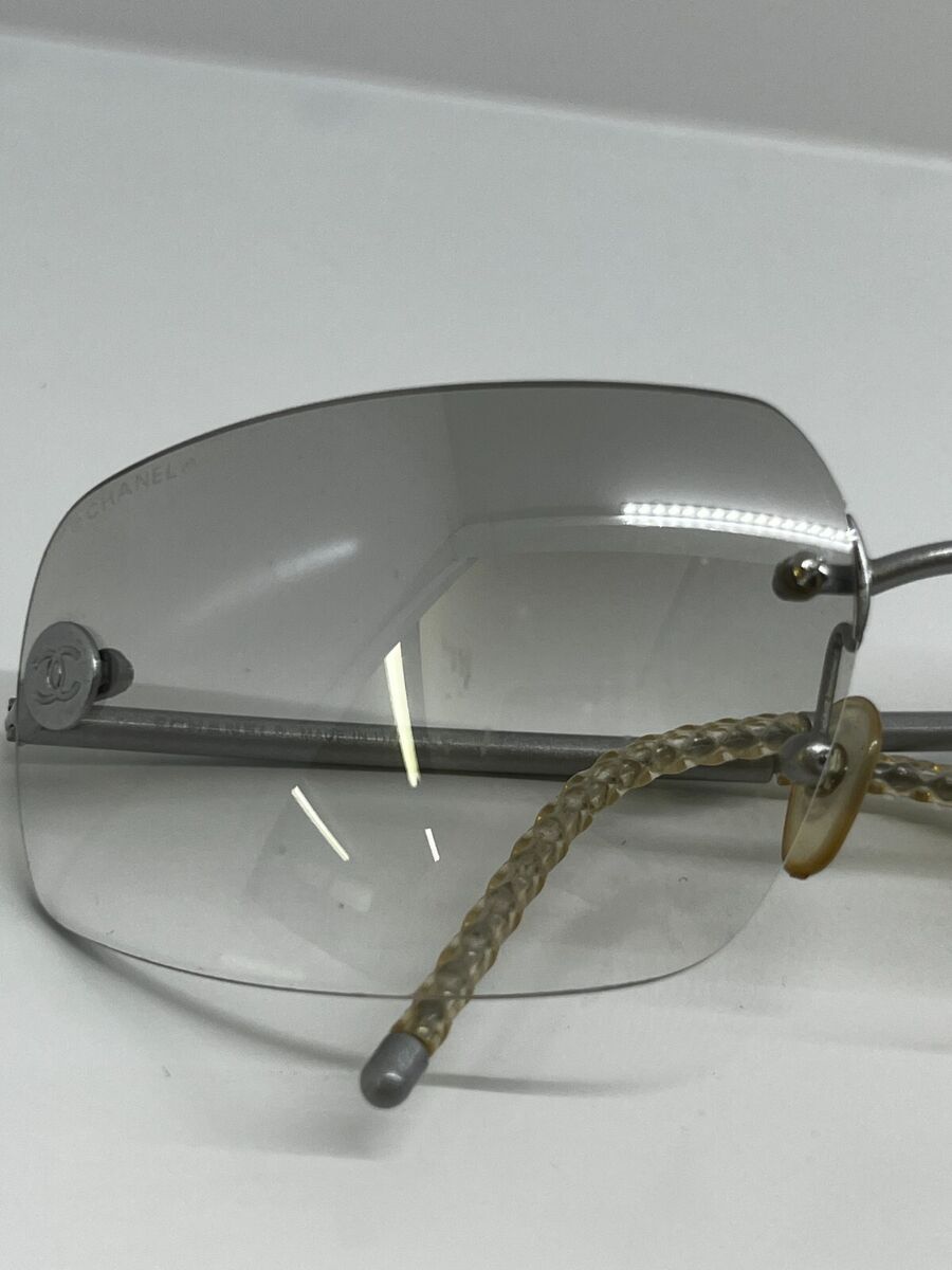 Chanel 2000s Sunglasses CC logo Grey Clear scratch | eBay Chanel 2000s Sunglasses CC logo Grey Clear scratch | eBay