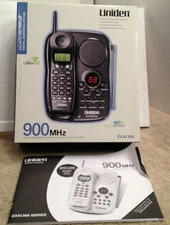 Manual & Empty Box for Uniden EXAI 398 home telephone