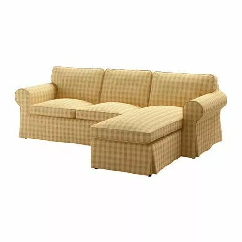 Ikea cheap plaid couch