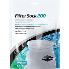 Seachem Filter Sock Large 200 Micron Felt Polyester with Plastic Collar