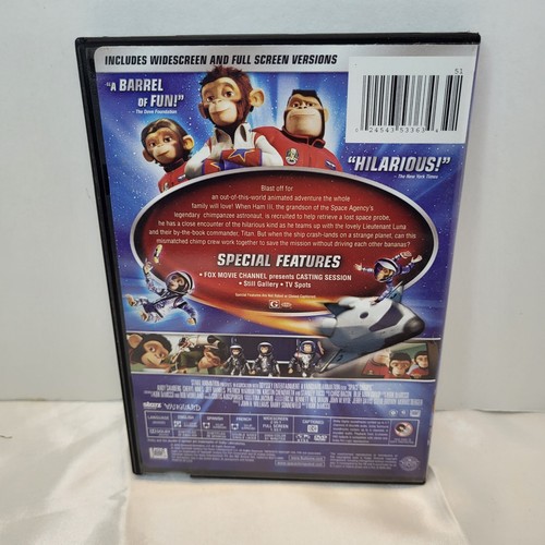 Space Chimps Movie DVD Rated G Blockbuster Case Kids Animated 20th Century Fox - Picture 2 of 6