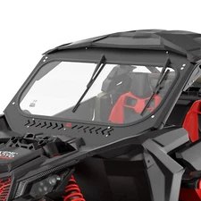 X3 Glass Windshield W/Sliding Vents+Manual Wipers for 2017-25 Can Am Maverick X3